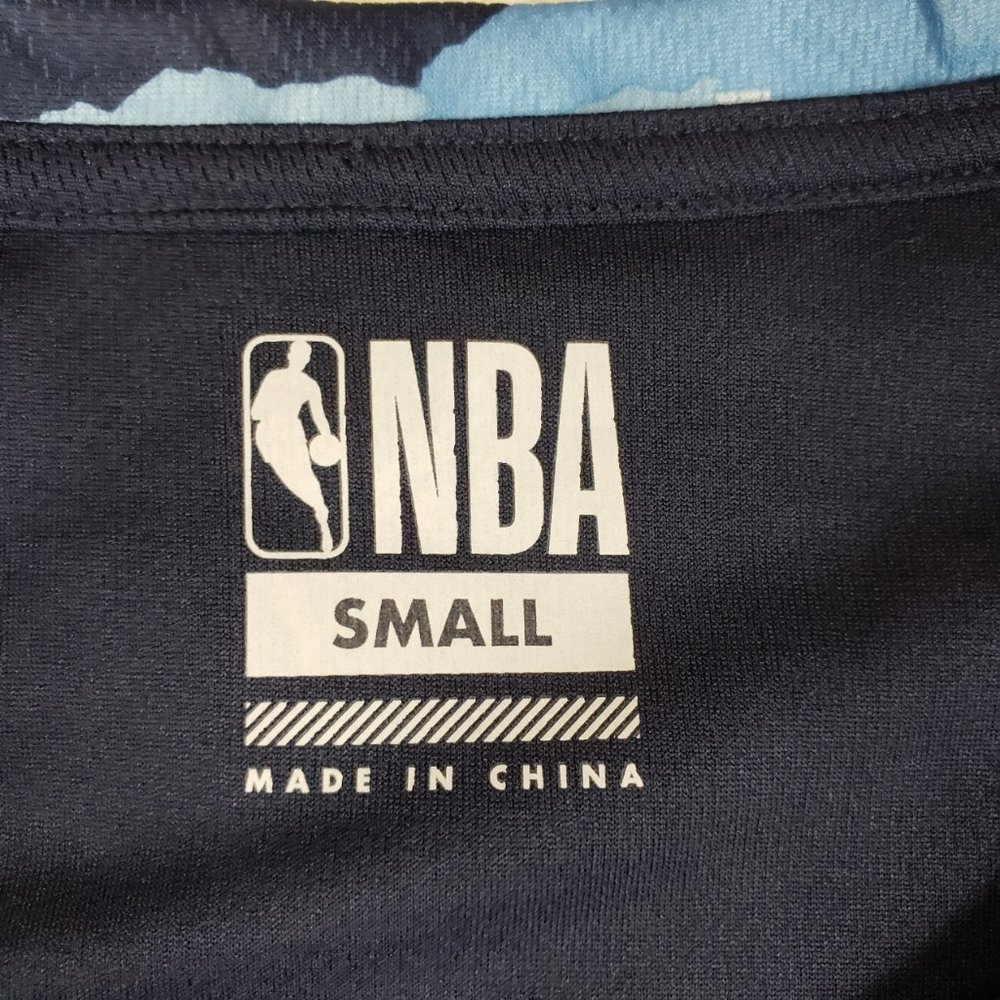 NBA NEW MEN'S 46 T-SHIRT BLUE/BLU CAMO SIZE SMALL - Picture 7 of 10